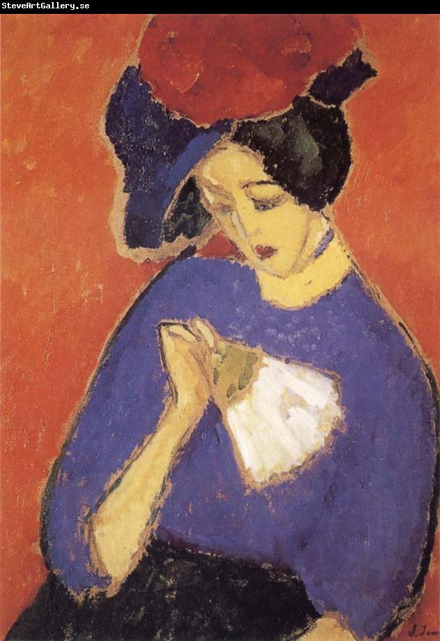 Alexei Jawlensky Woman with a Fan